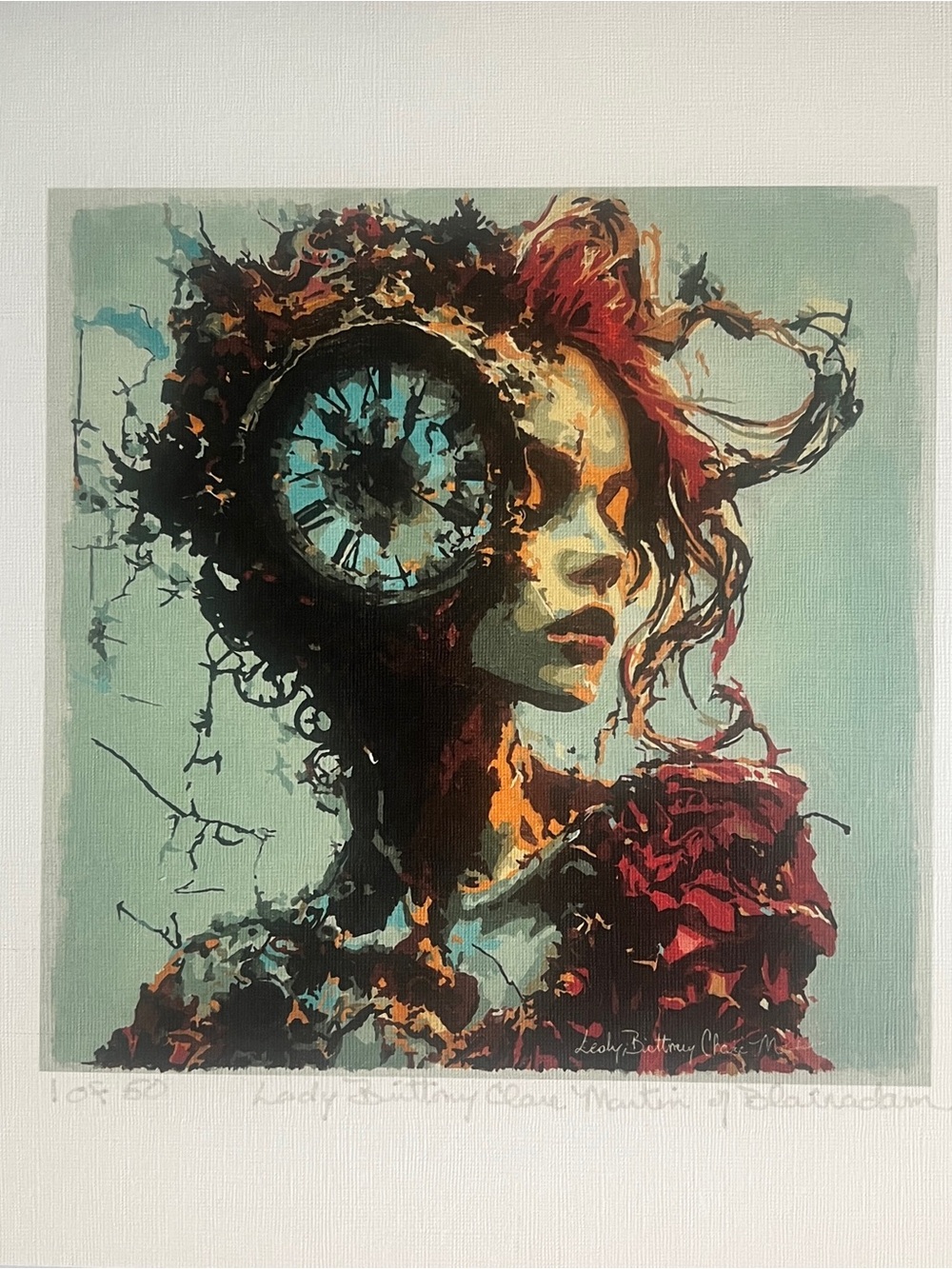 Print 1 of 50 of Original painting by Lady Brittony Clare Martin of Blairadam